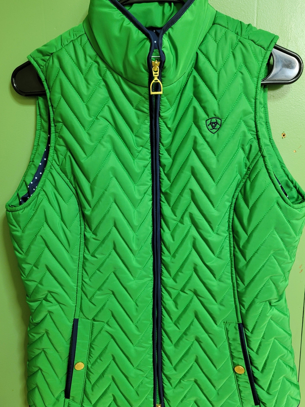 Ariat Women's Green Quilted Vest